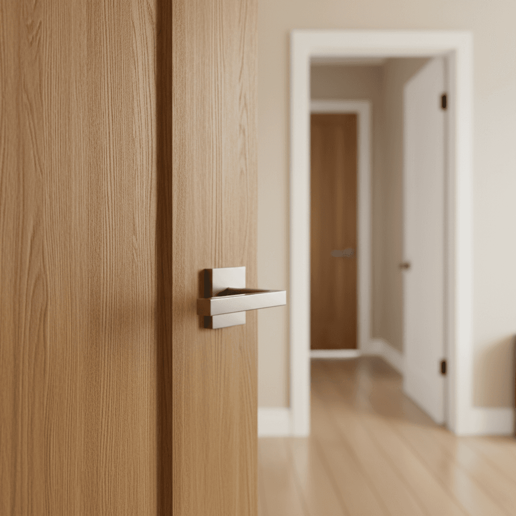 New interior door with shaker panels